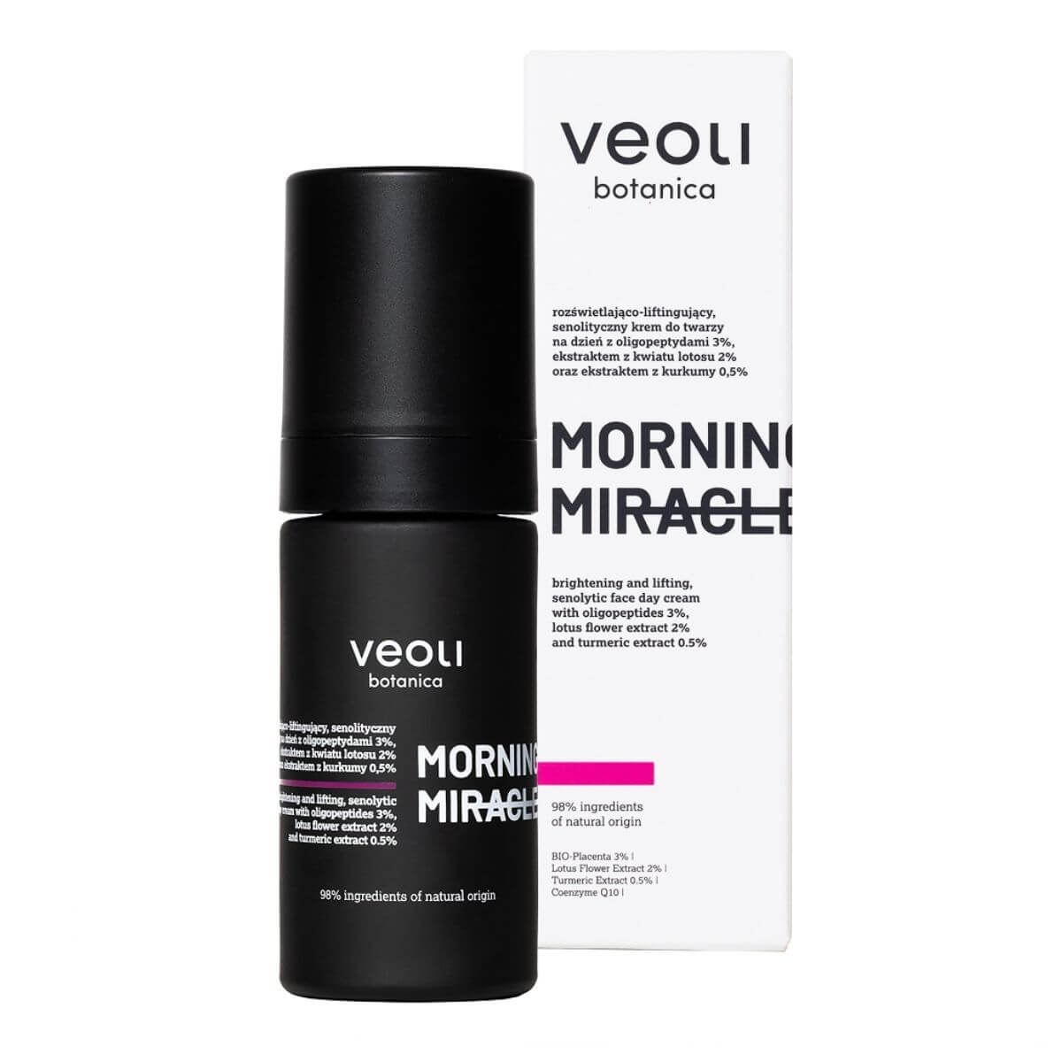 MORNING MIRACLE Veoli Botanica krem do twarzy na dzień